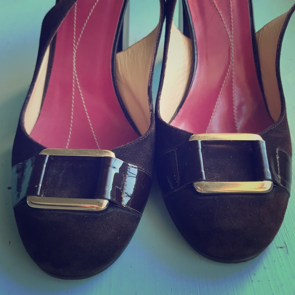 Kate Spade Heels - Suede, brown, size 8.5
